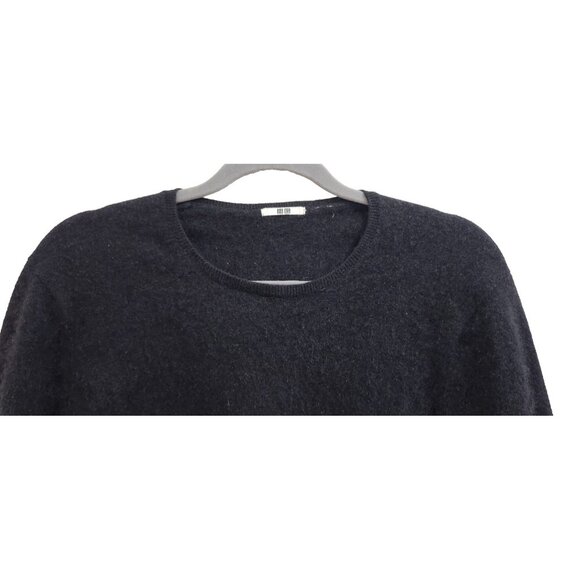 UNIQLO 100% Cashmere Sweater Black Women’s M Soft Luxury Knit Pullover Classic - Picture 3 of 12